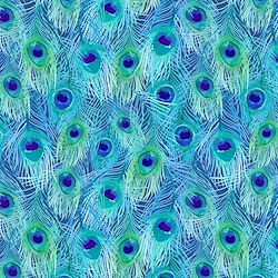 Blue - Peacock Feathers